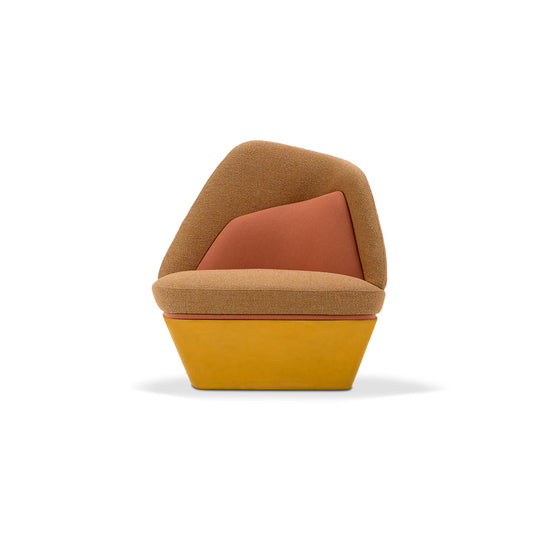 Bixib Geometric Funky Upholstered Armchair by Adrenalina by Luca Alessandrini