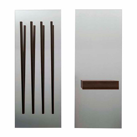 Alicante Hallway Mirror with Hangers by Tonin Casa