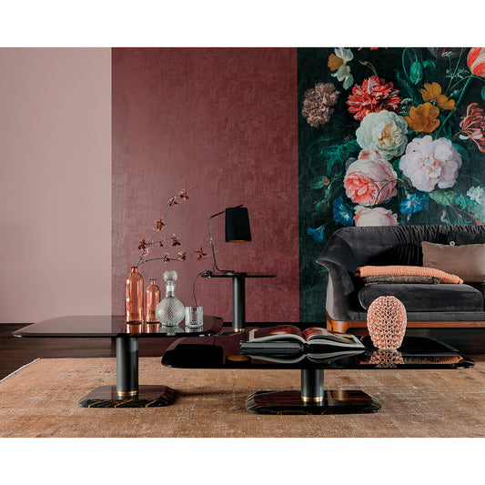 Botero Glossy Port Saint Laurent Marble Coffee Table by Tonin Casa