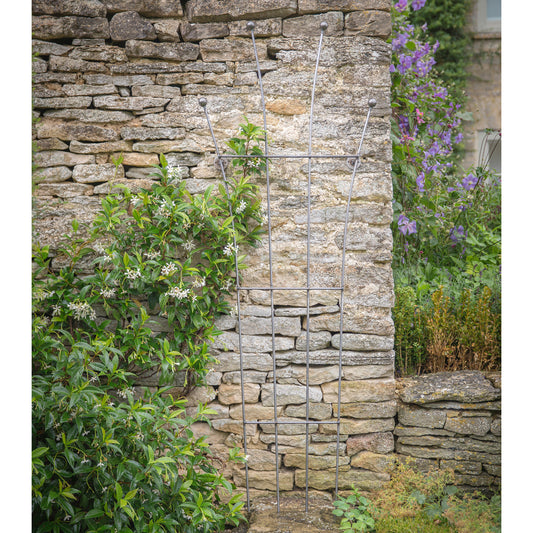 Barrington Honeysuckle Trellis Raw Metal by Garden Trading