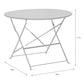 Rive Droite Bistro Outdoor Table Large Chalk by Garden Trading