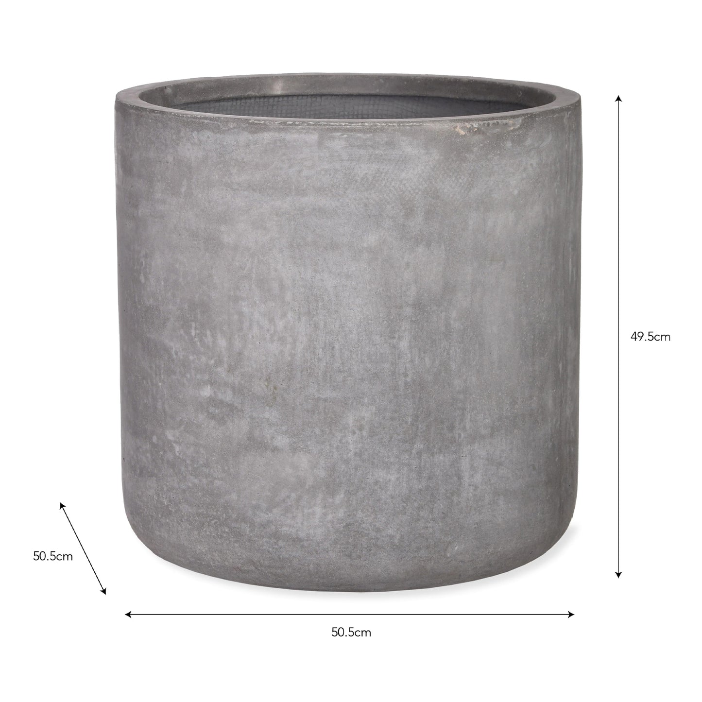 Set of 4 Brockwell Planters Fibre Clay by Garden Trading