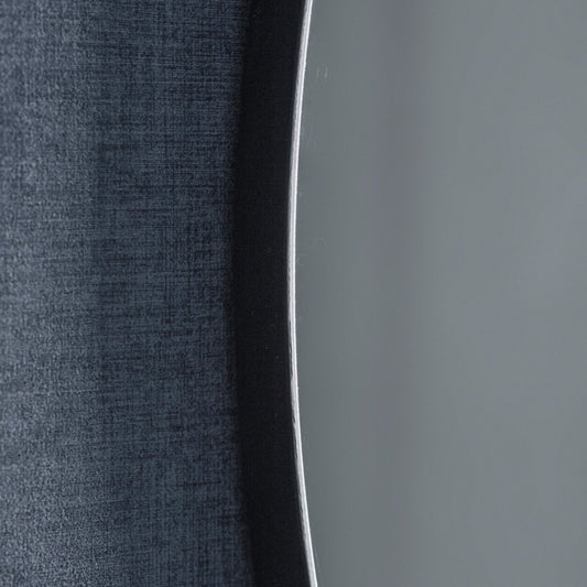 Cherington Round Wall Mirror 100cm in Black by Garden Trading - Steel