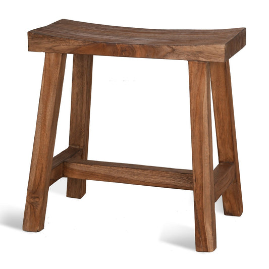 St Mawes Outdoor Stool Teak by Garden Trading