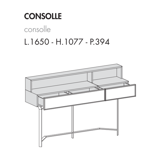 Console desk CND1001 Dandy