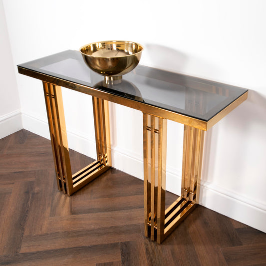 Zurich Gold Native Console Table