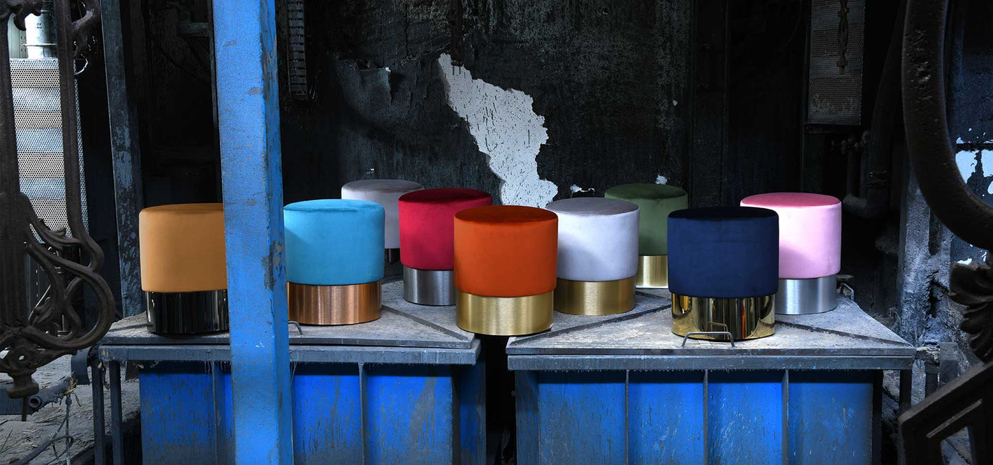 Chione Green Pouf by Domingo Salotti