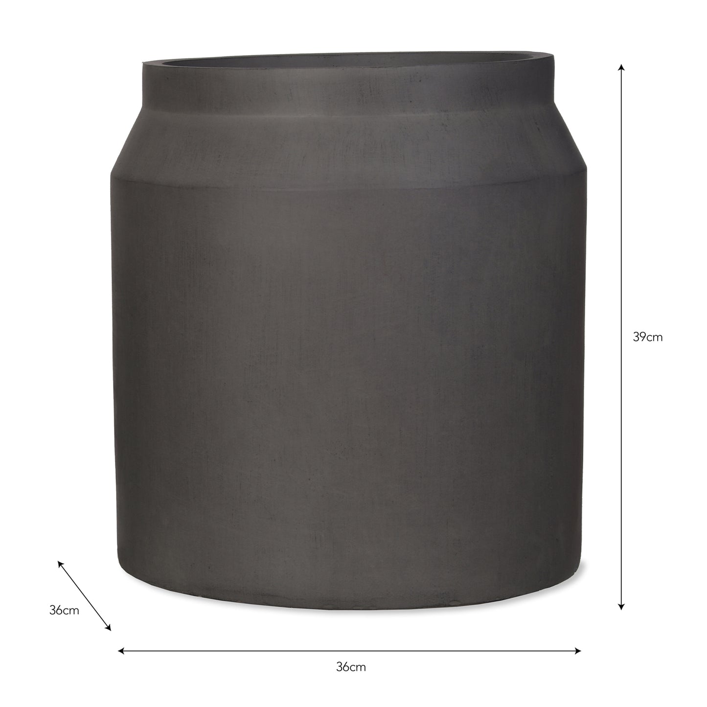 Set of 2 Draycott Planters Pebble Fibre Clay by Garden Trading