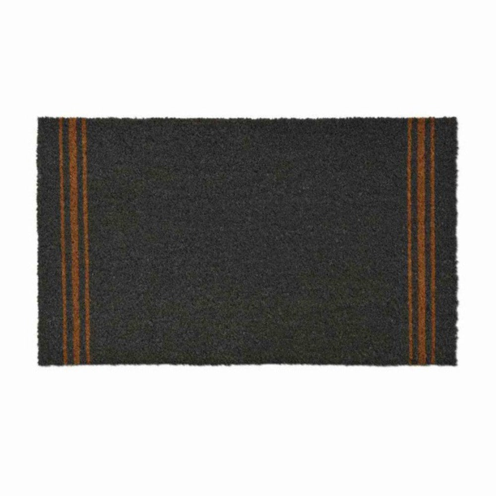 Large Charcoal Triple Stripe Doormat
