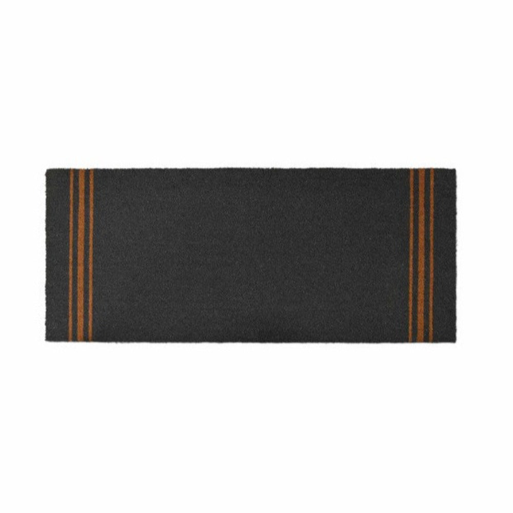 Double Charcoal Triple Stripe Doormat