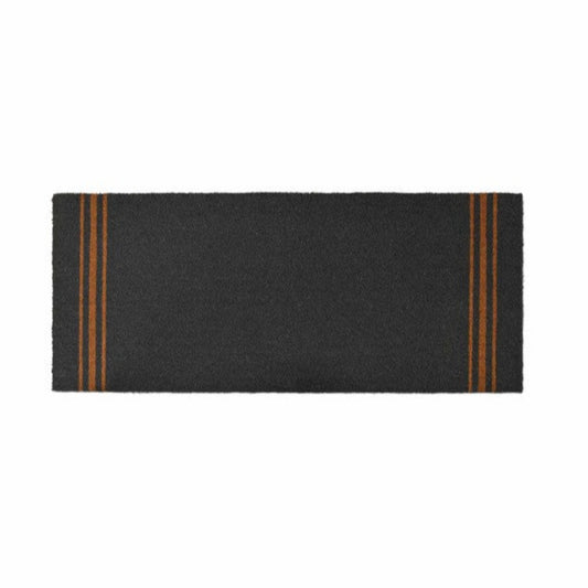Double Charcoal Triple Stripe Doormat