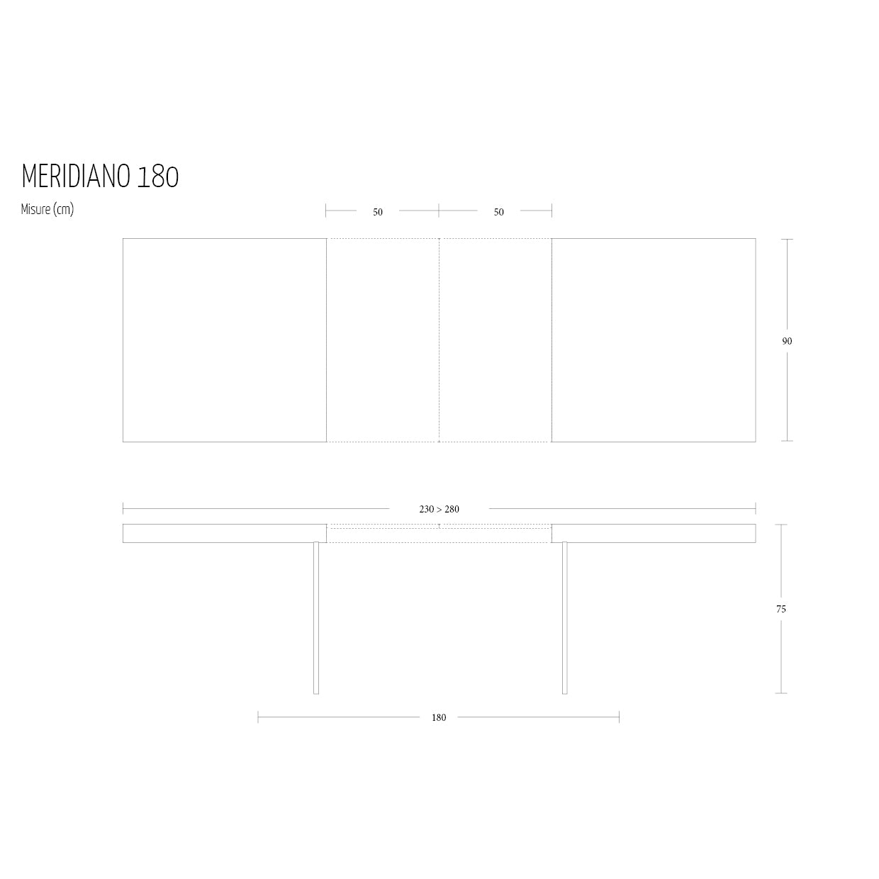 Meridiano Fixed Dining Table by Altacom