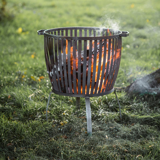 Barrington Fire Pit Large Steel by Garden Trading