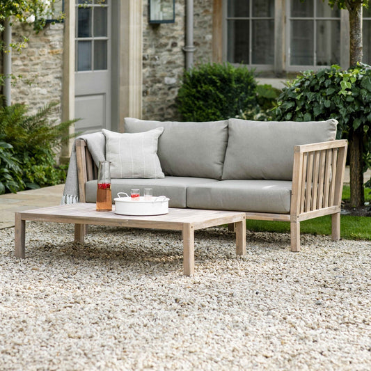 Porthallow Outdoor 2 Seater Sofa Acacia by Garden Trading