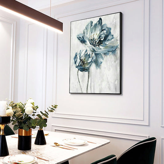 Acrylic blossom big flower wall artwork oil hand painted canvas