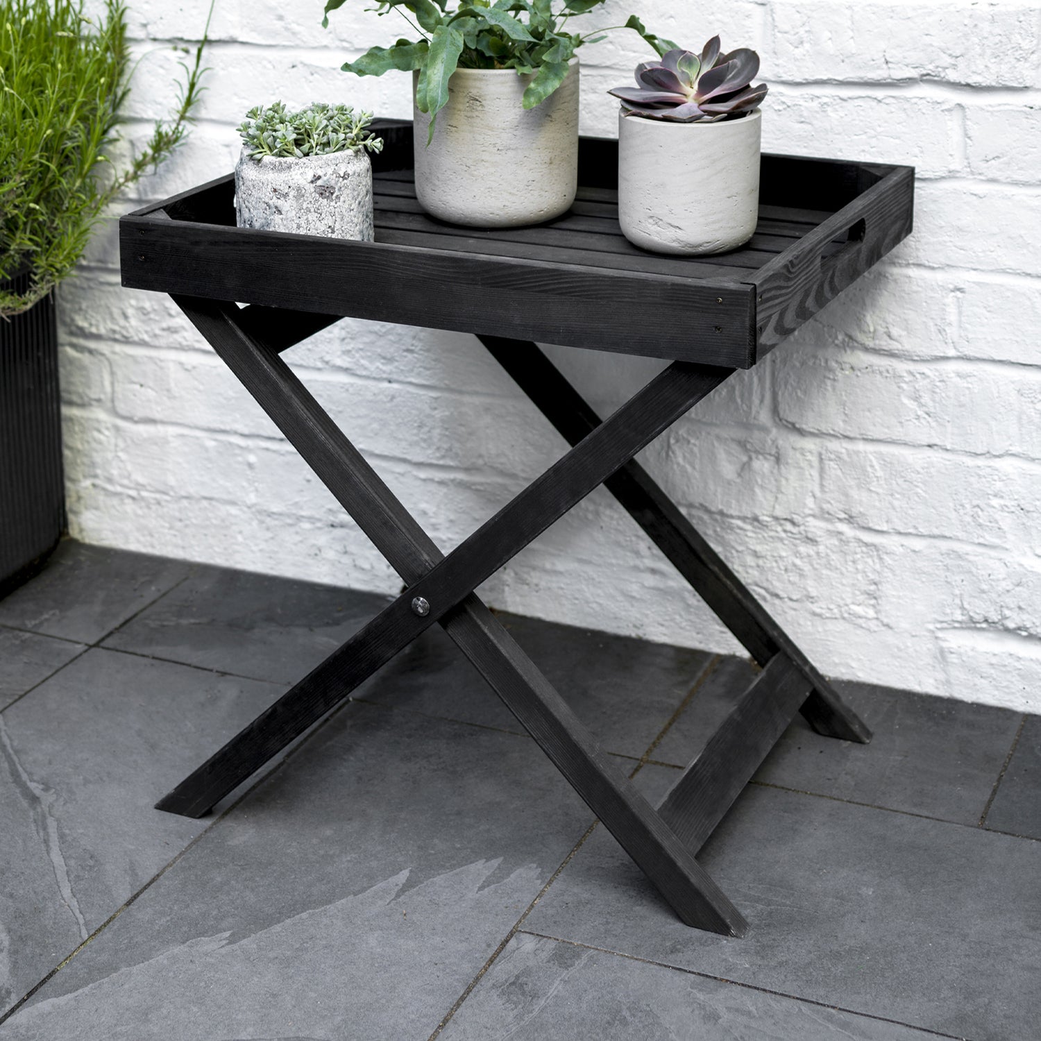 Garden tray clearance table