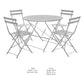 Rive Droite Bistro Outdoor Set Large Chalk Steel by Garden Trading