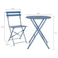 Rive Droite Bistro Outdoor Small Set in Lulworth Blue Steel by Garden Trading