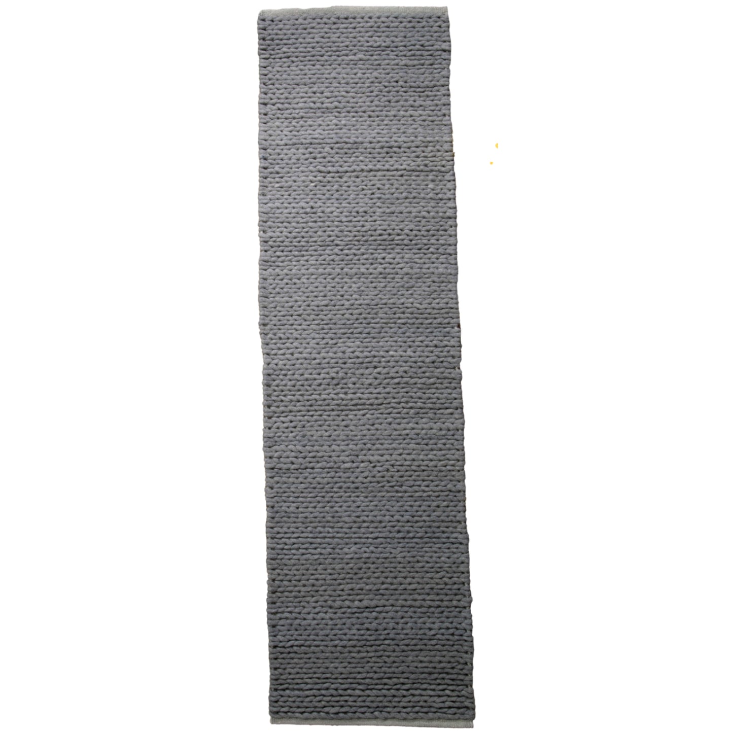 Grey knitted wool rug by Native
