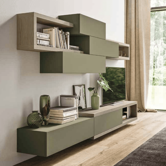 Wall mounted Day-10 TV media unit by Orme - myitalianliving
