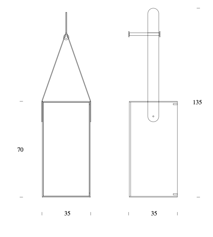 Cheri Wall Mounted Showcase by Tonin Casa
