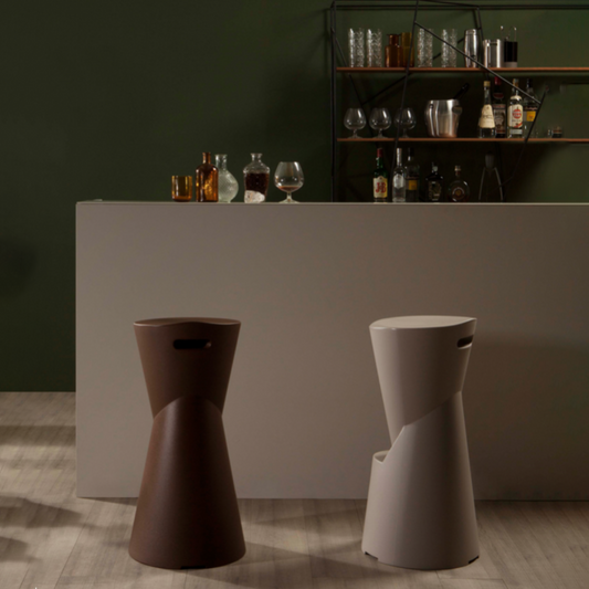 Batik Matt White Stool by Tonin Casa