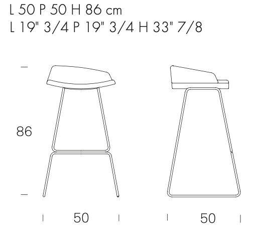 Brend Stool by Tonin Casa