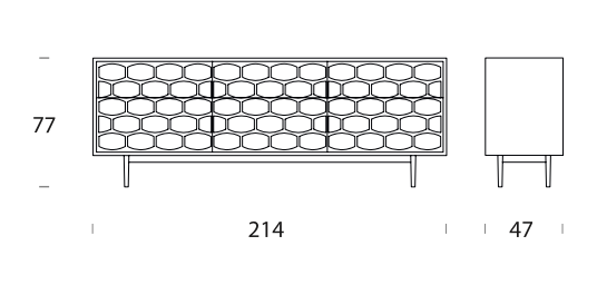 Honey Chest of Drawers by Tonin Casa
