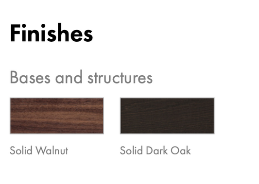 Colosseo Round Dining Table Solid Walnut Structure by Tonin Casa