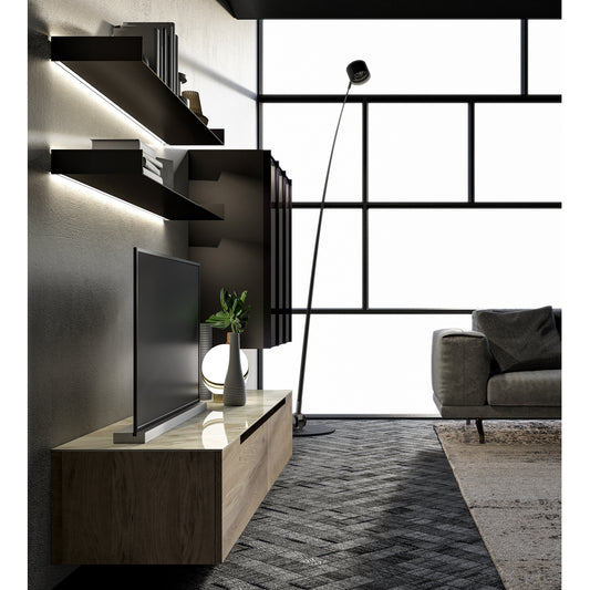 Slim Up 07 Composition TV Media Unit by Dall'Agnese