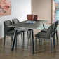 Giove 160 extendable dining table with glass top by Target Point