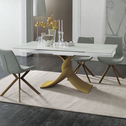 Twist Rectangular Shaped Extendable Table by Target Point