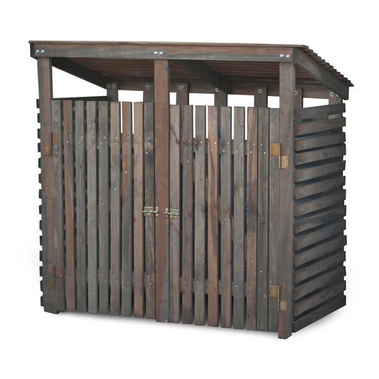 Aldsworth Double Wheelie Bin Cover Spruce by Garden Trading