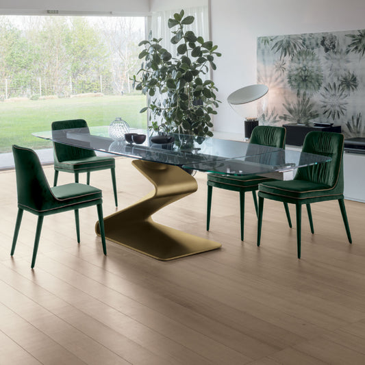 Zed fixed or extendible dining table by Target Point