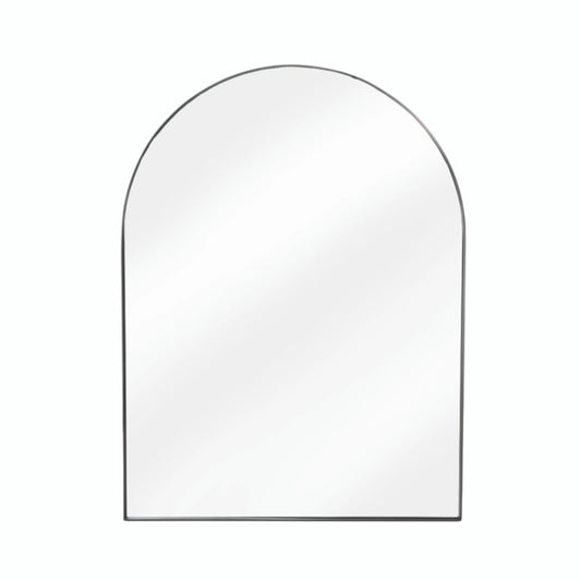 Arched Wall Mirror in Black by Garden Trading - Iron