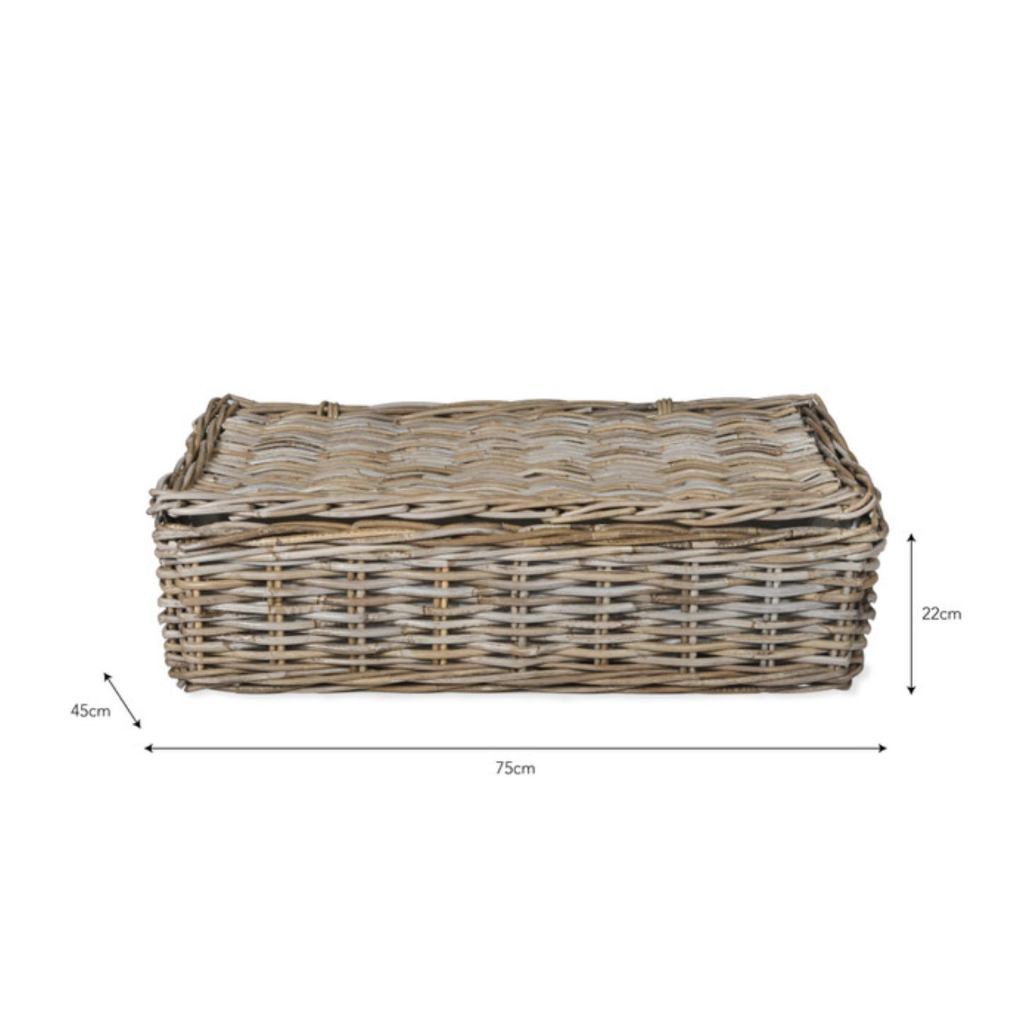 Bembridge Basket Large with Lid by Garden Trading - Rattan