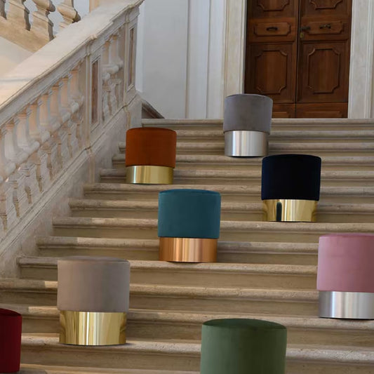 Chione Midnight Blue Pouf by Domingo Salotti