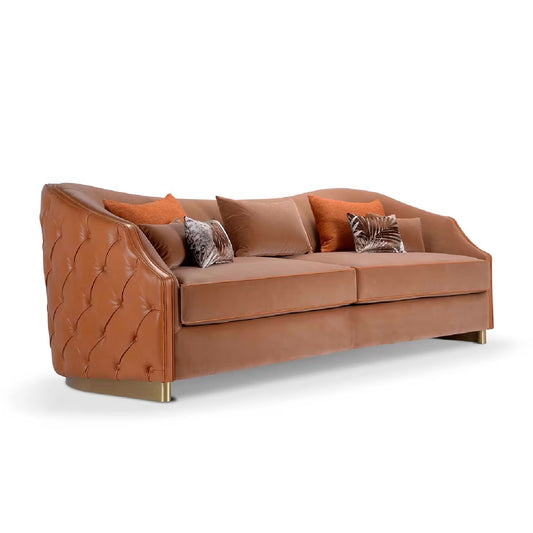 Cleio 3-Seater Leather Sofa by Domingo Salotti