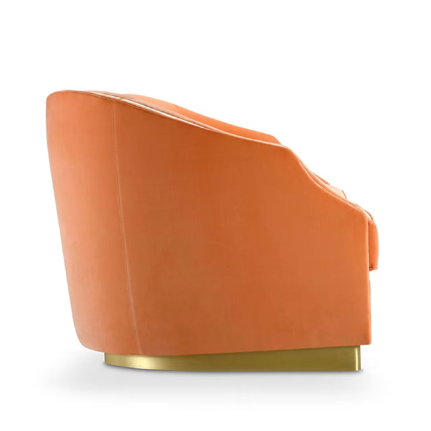 Cleio Orange 2-Seater Velvet Sofa by Domingo Salotti