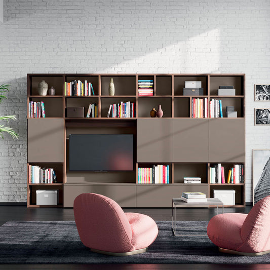 Light Day 25 bookcase TV media unit by Orme Design