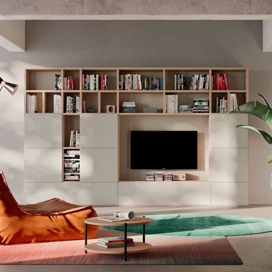 Light Day 26 Bookcase with Media Tv Unit by Orme Design