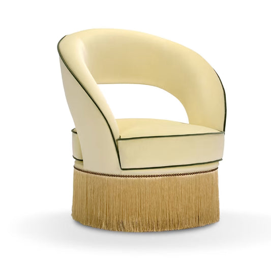 Dione Light White Armchair by Domingo Salotti