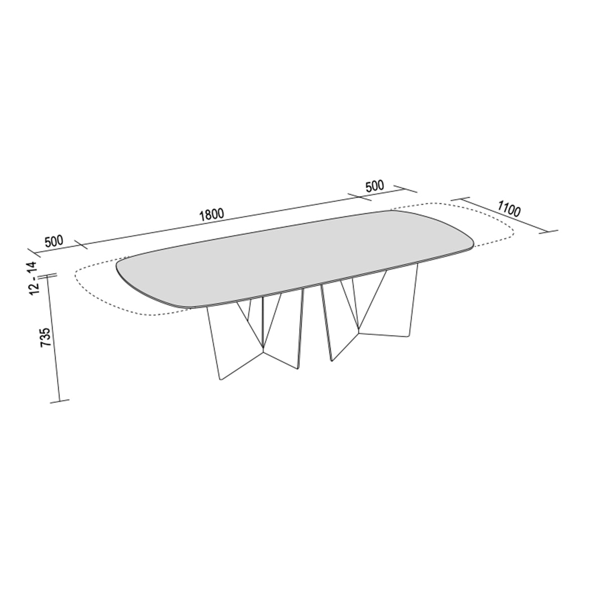 Eiffel Extendable Dining Table by Dall'Agnese