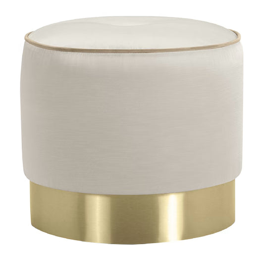 Eos Beige Pouf by Domingo Salotti