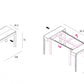 Modern design console extending dining table by La Primavera