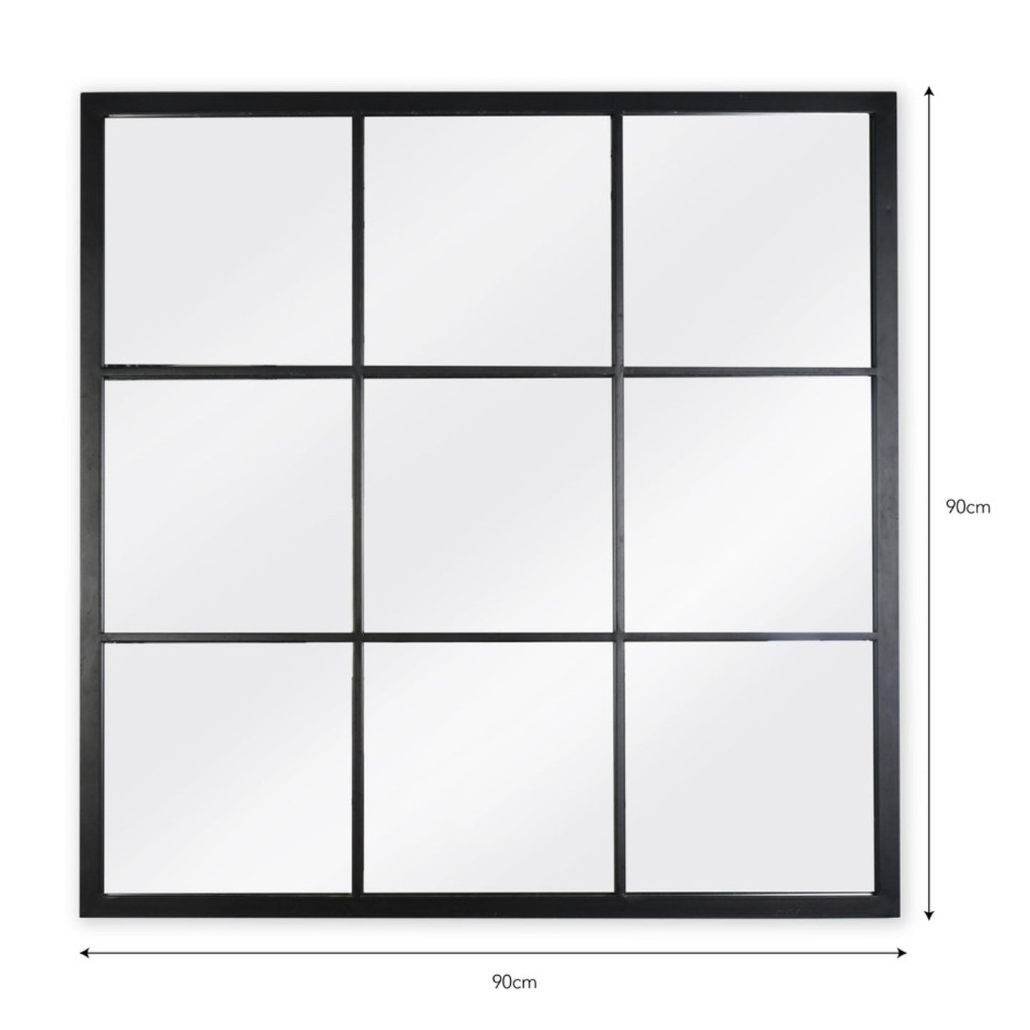 Fulbrook Square Mirror in 90 x 90cm by Garden Trading