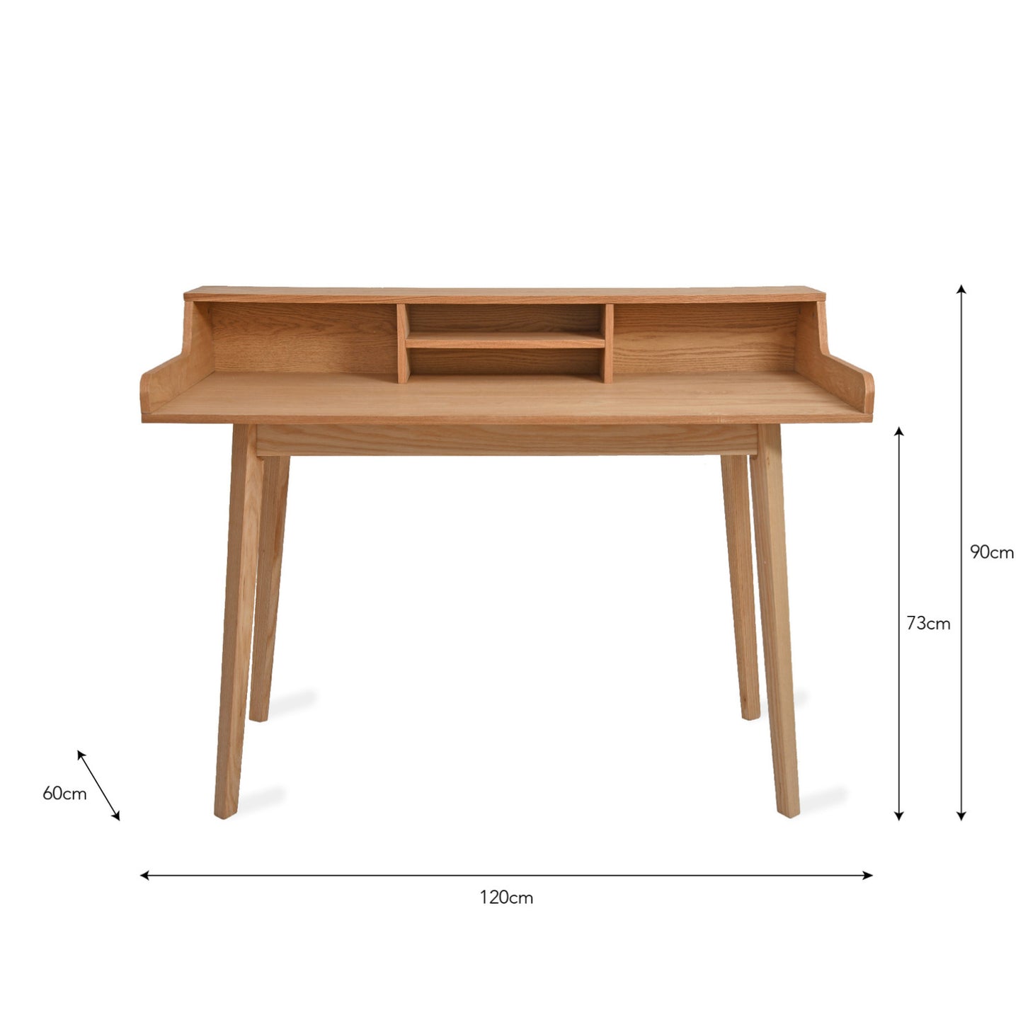 Garden Trading Ashwicke Desk with Storage - Ash