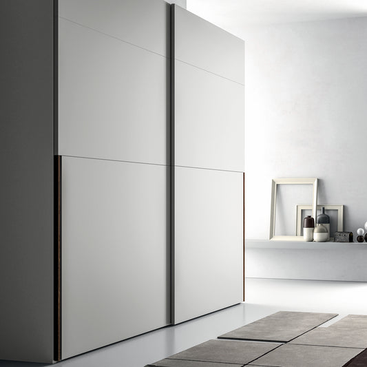 Emotion Up Wardrobe with Sliding Green Doors