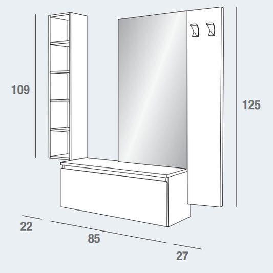 Stella Wall Unit Composition 631 by La Primavera