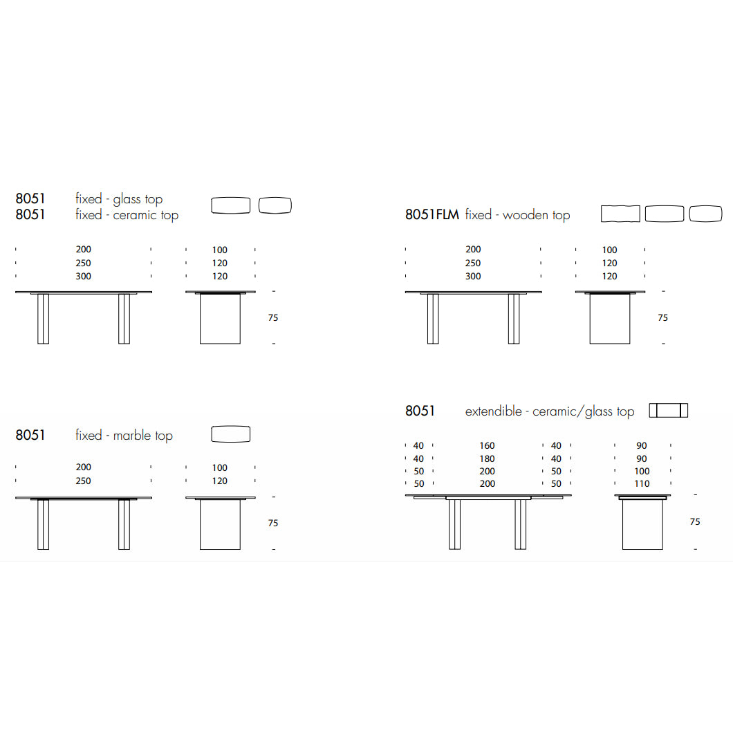Manhattan Extendable Table by Tonin Casa